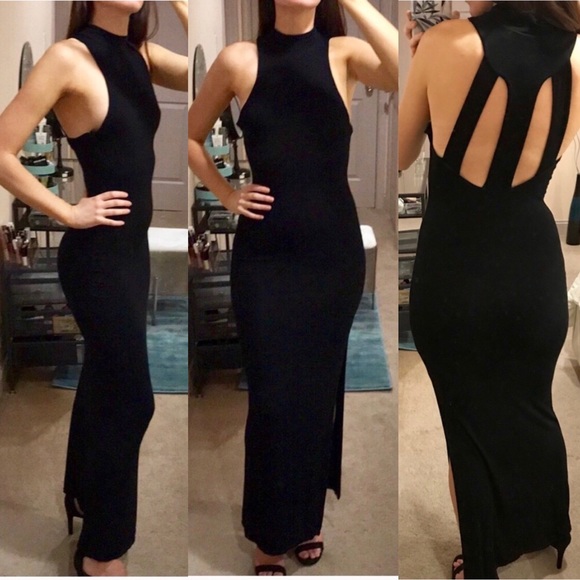 Boohoo Dresses & Skirts - High Neck Back Detail Maxi Dress
